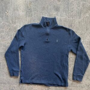 Polo Ralph Lauren Navy Zip-Up Sweater